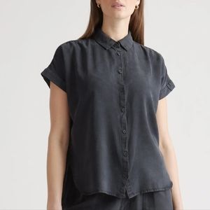 Quince Tencel Black Shirt XL